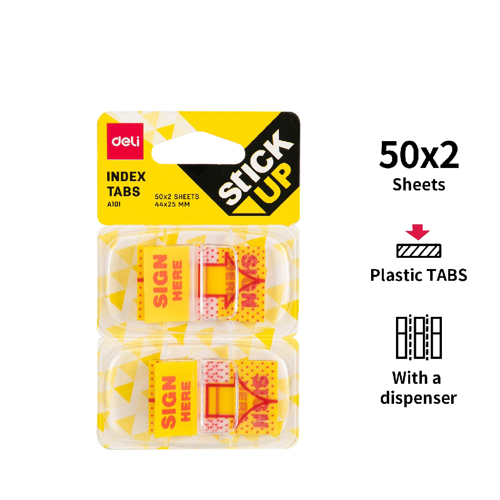 Deli Index Tabs Sign Here EA10101 Kuching Sincere